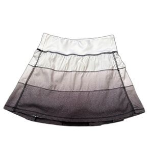 Gray Ombre Pleated‎ Tennis Skort Lined Pocketed Activewear Preppy Size Small